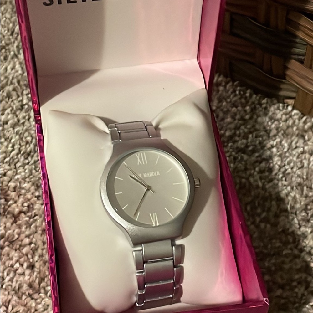 Steve Madden womens silver watch